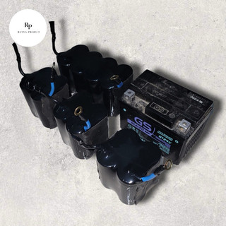 Baterai Battery Lifepo4 12V 6AH / 12AH Pengganti Aki Accu Sepeda Motor Lithium