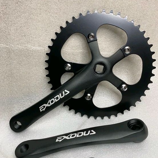 Crank เดี่ยว 46T Fixie BMX Exodus Crank Fixie Crank Fixie จักรยาน Exodus Crank Exodus เดี่ยว