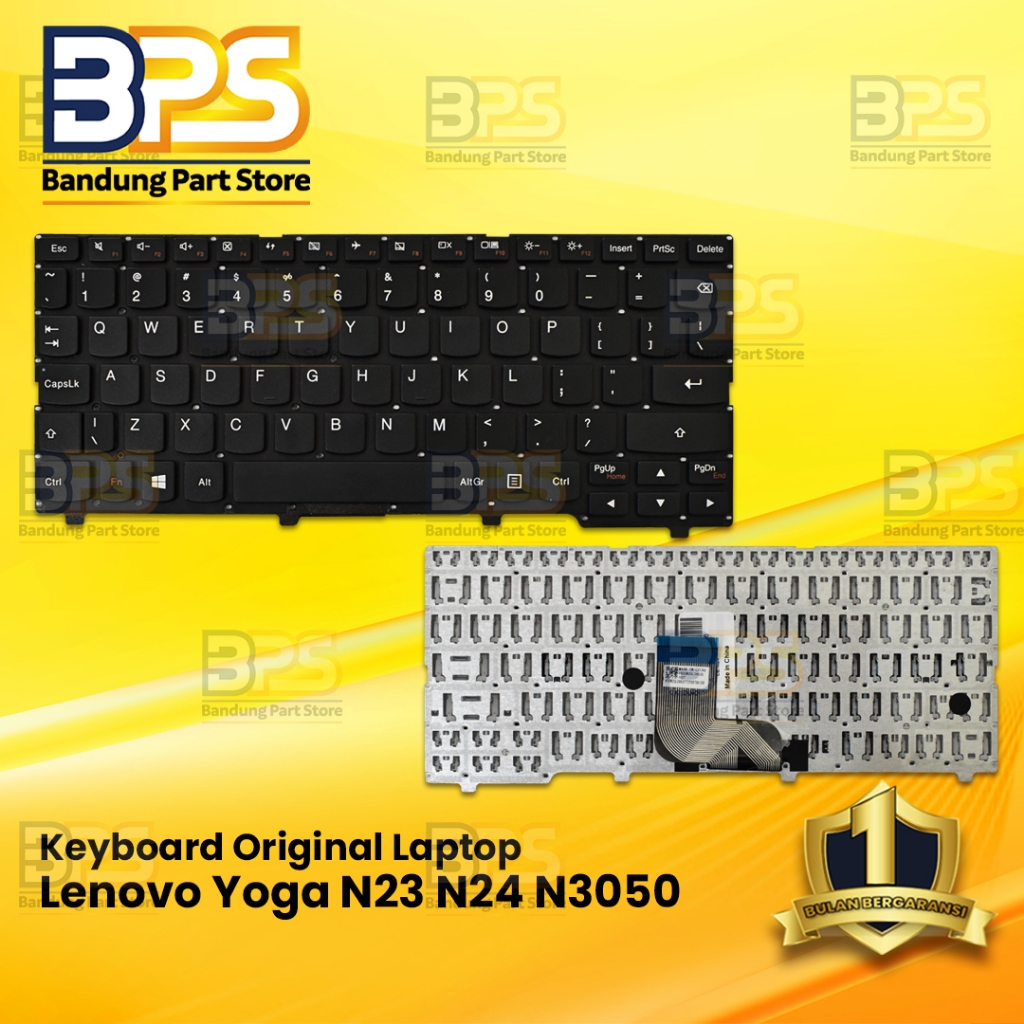 แป้นพิมพ์แล็ปท็อป Yoga N23 N24 N3050 ดั้งเดิม (สีดํา)