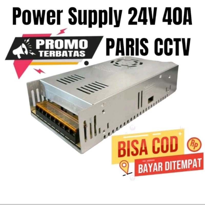 สวิตช์จ่ายไฟ 24V 40A TRANSFORMER POWER SUPPLY FAN/KIPAS