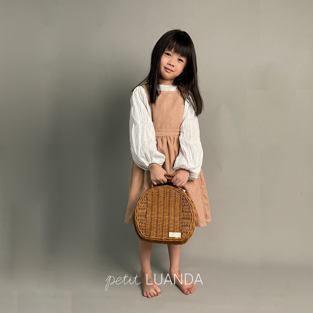Petit LUANDA - เดรส Odella pinafore สําหรับเด็กผู้หญิง
