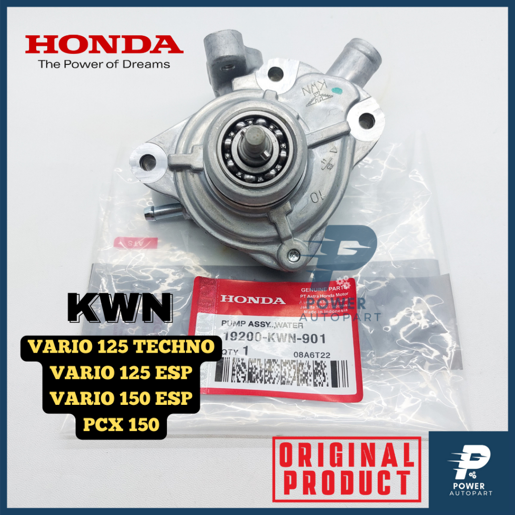 ปั๊มน้ํา VARIO 125 TECHNO, VARIO 150, PCX 150, VARIO 125 ESP 19200-KWN-901 ORIGINAL - PUMP KWN