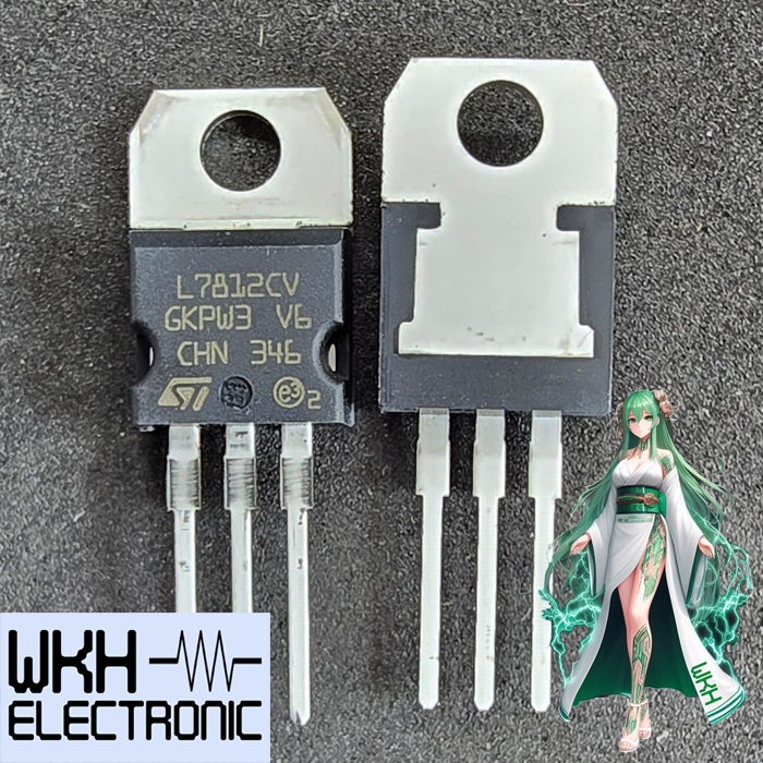 ตัวควบคุมแรงดันไฟฟ้าของแท้ 12V L7812CV L7812 TO-220 12V 7812 L 7812