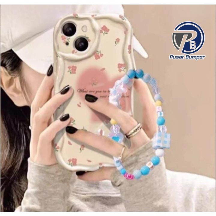 Gl044 กรณีพรีเมี่ยม Melting Love ดอกไม้สร้อยข้อมือ Softcase/ปลอก Hp สําหรับ Xiaomi Redmi 15 A5 MI 14