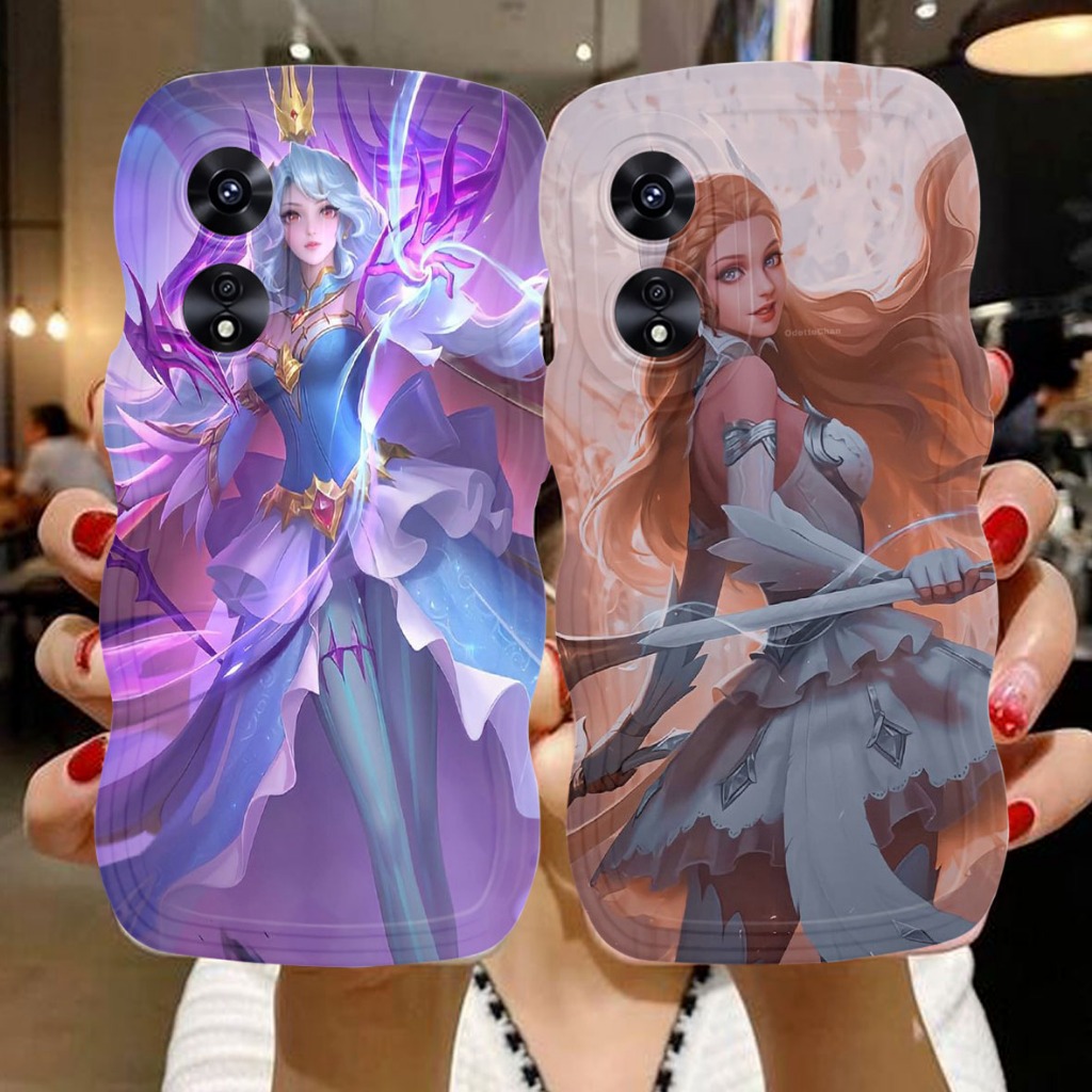 Hp Wave Case Oppo A60 A18 A17 A17K A77S A54 A16 A16K A74 RENO 7 RENO 8T - Clear Wave Casing-Softcase