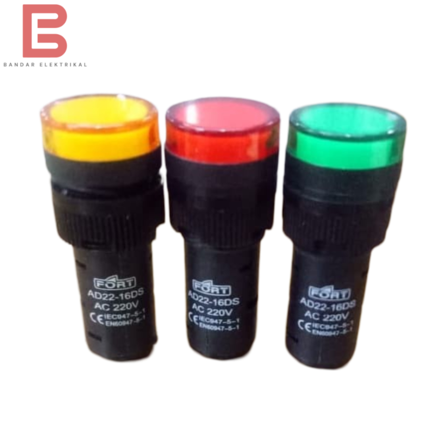 Merah HIJAU Pilot Lamp 16mm แดง เหลือง เขียว Fort
