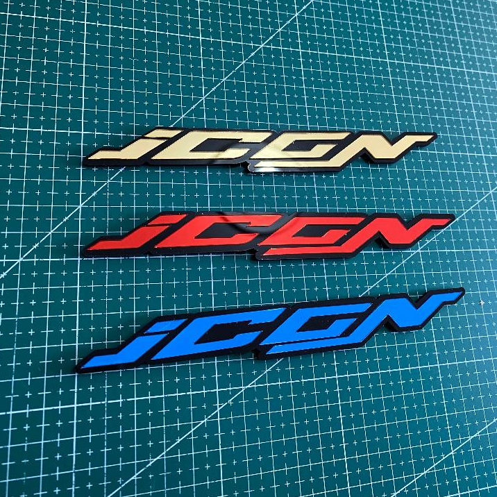 สัญลักษณ์อะคริลิค 3D พร้อมโลโก้ ICON หนึ่งคู่