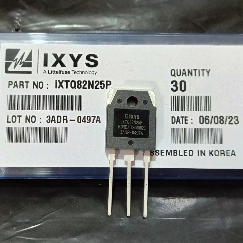 Mosfet IXYS IXTQ82N25P ใหม่ Mosfet IXTQ82N25 Original Made in Korea ใหม่