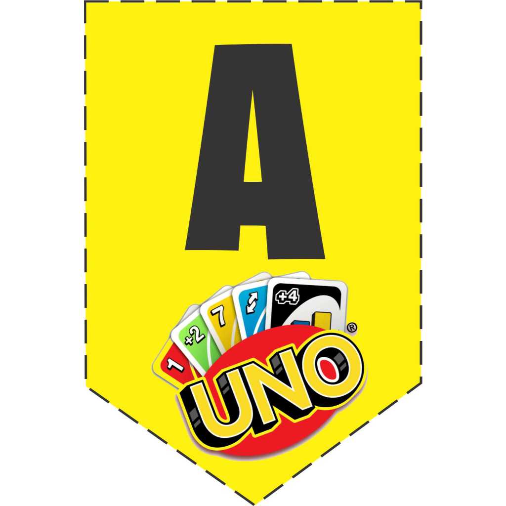 BUNTING FLAG / BANNER FLAG BIRTHDAY (SINGLE) CUSTOM UNO CHARACTER