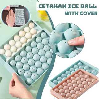 AZ CETAKAN ES BATU BULAT MINI SIZE JELLY BALL PUDING BUAH 33 LUBANG ICE TRAY MINI SIZE