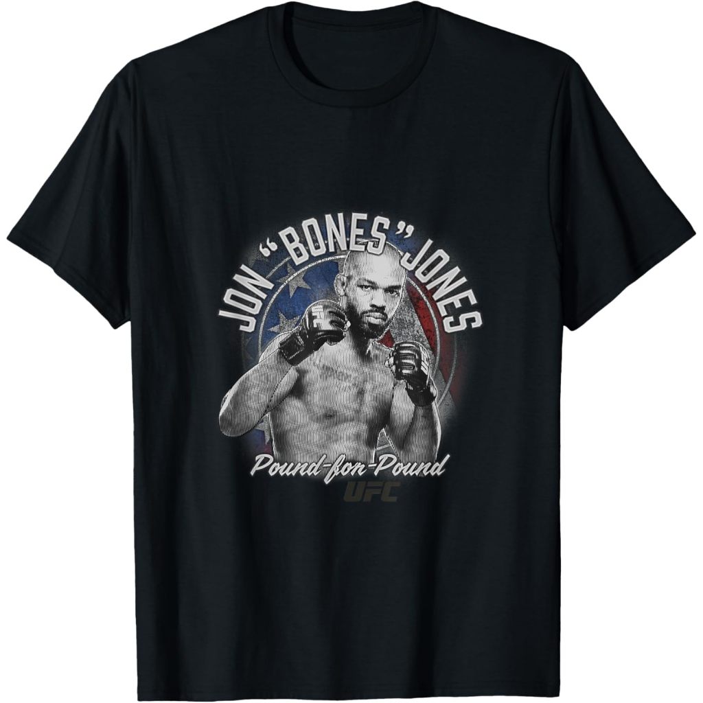 เสื้อยืดพรีเมี่ยม 24s Official UFC Jon Jones Pound สําหรับเสื้อยืดปอนด์