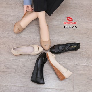 SEPATU WEDGES SOFIYA TERBARU 1805-15 BISA COD SEPATU KANTORAN IMPORT