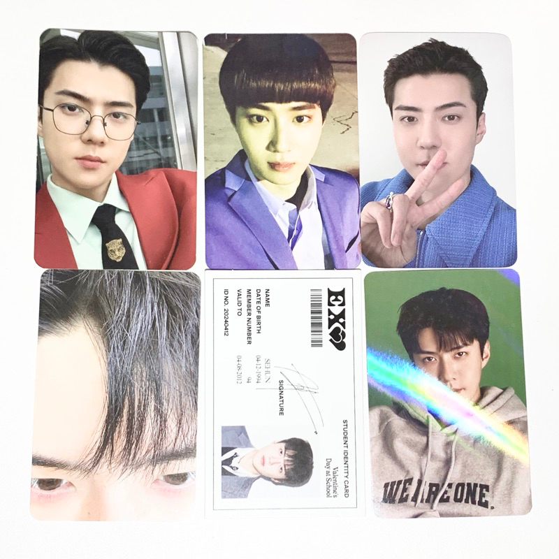 โฟโต้การ์ด EXO SEHUN, SUHO