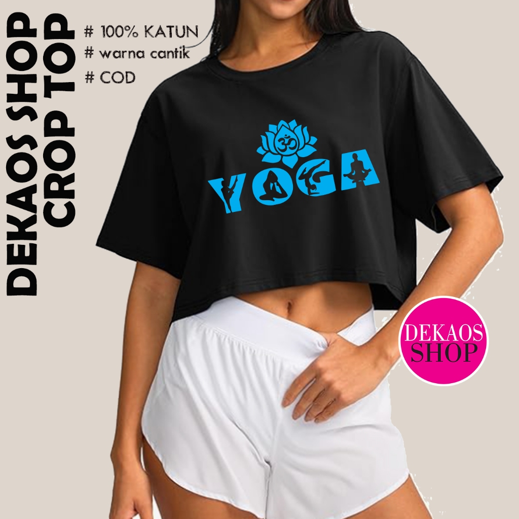 โยคะ CROP TOP ใหม่ล่าสุด OVERSIZE โยคะ CROP TOP เสื้อยืด OVERSIZE CROP TOP DEKAOS SHOP 3014 YOGA OHM