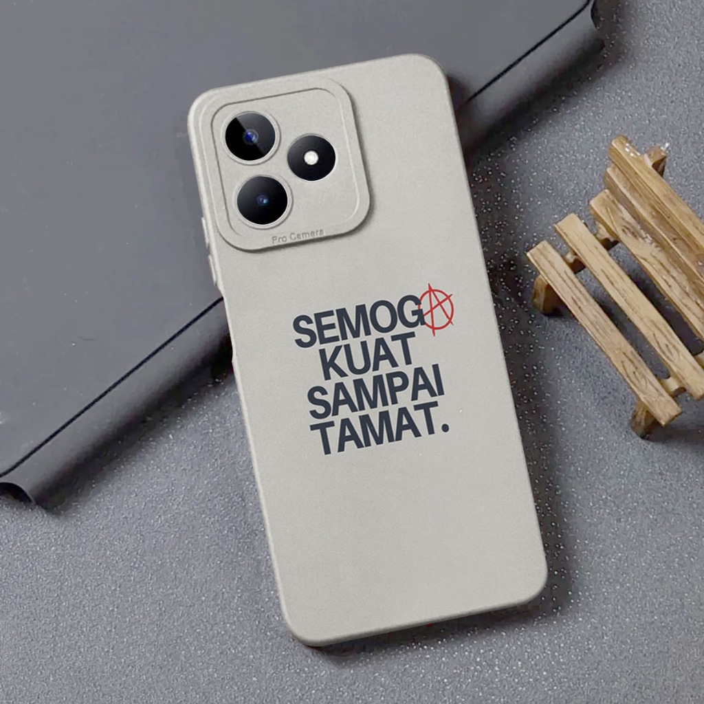 Softcase Casing Hp Realme C63 KATA KATA - STRETWER OFFICIAL - KT1