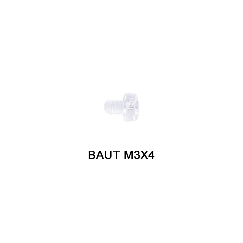 ELIC BAT-ARM3X4 CONTENTS 1 PCS น๊อตอะคริลิคใสพร้อมตัวเลือก M3X4, M3X6, M3X8, M3X10, M3X12, M6X4X8, M