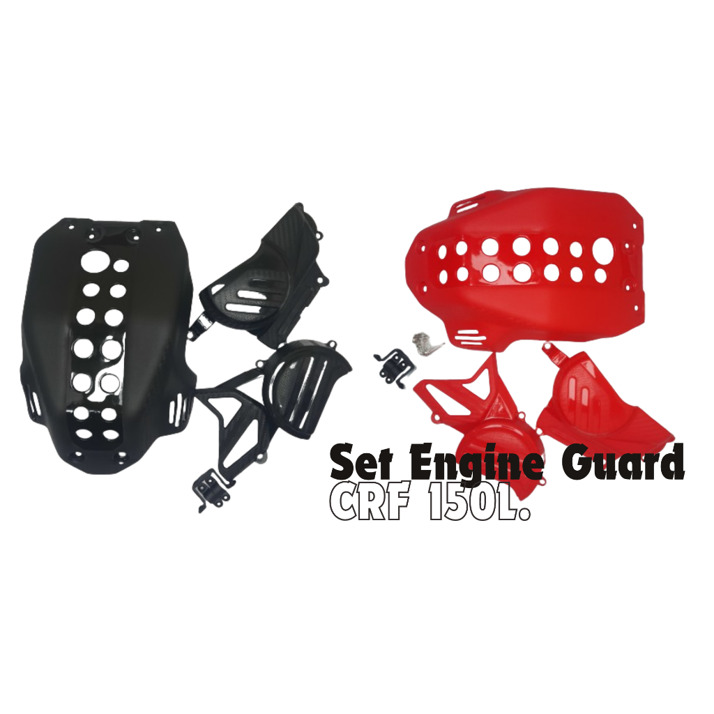 Mesin crf150l การ์ดเครื่องยนต์ SET/ฝาครอบเครื่องยนต์พลาสติก crf150l/crf150l การ์ดเครื่องยนต์