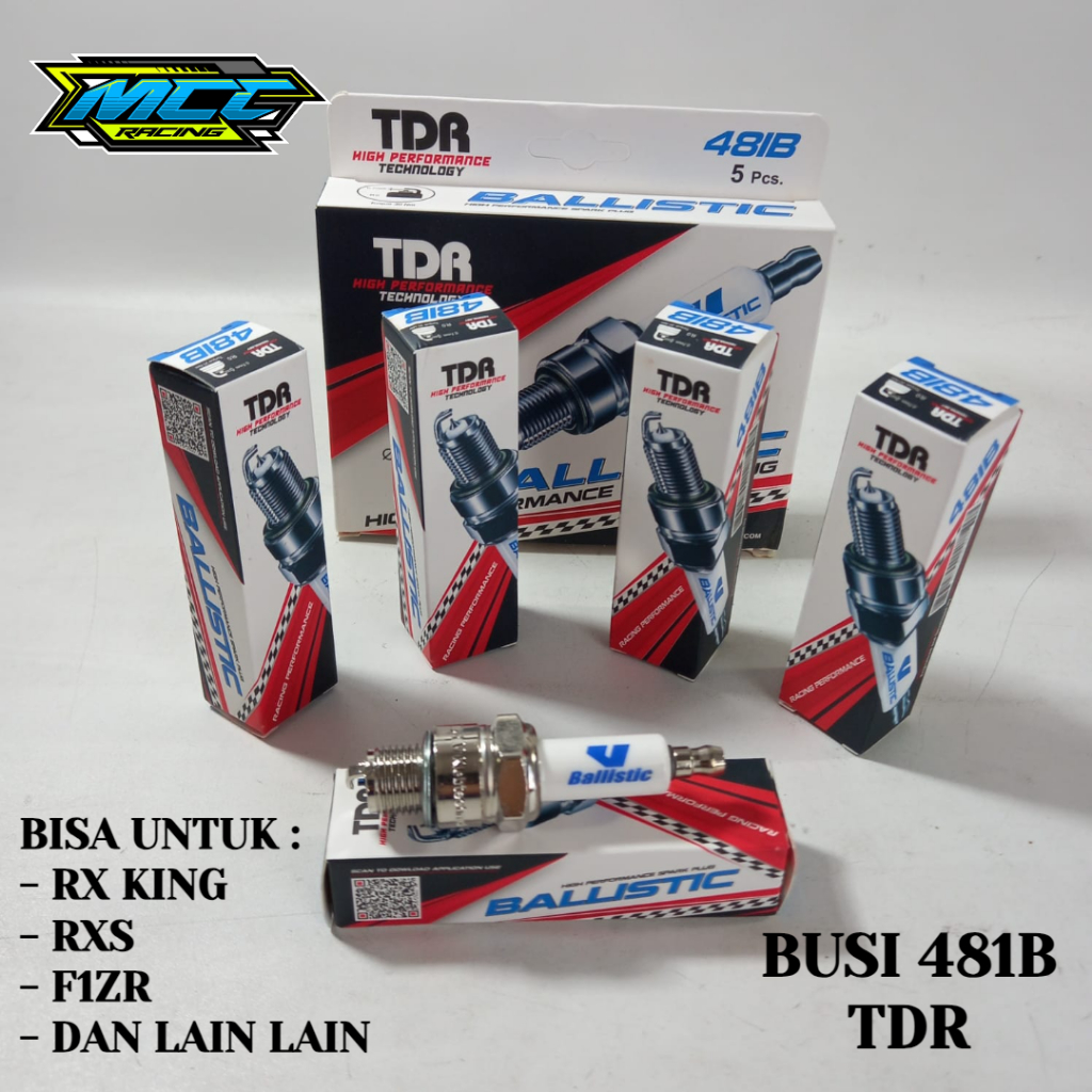 Tdr 4891B หัวเทียน TDR BALLISTIC 481B RXK RXS F1ZR RX KING หัวเทียน TDR ยี่ห้อ