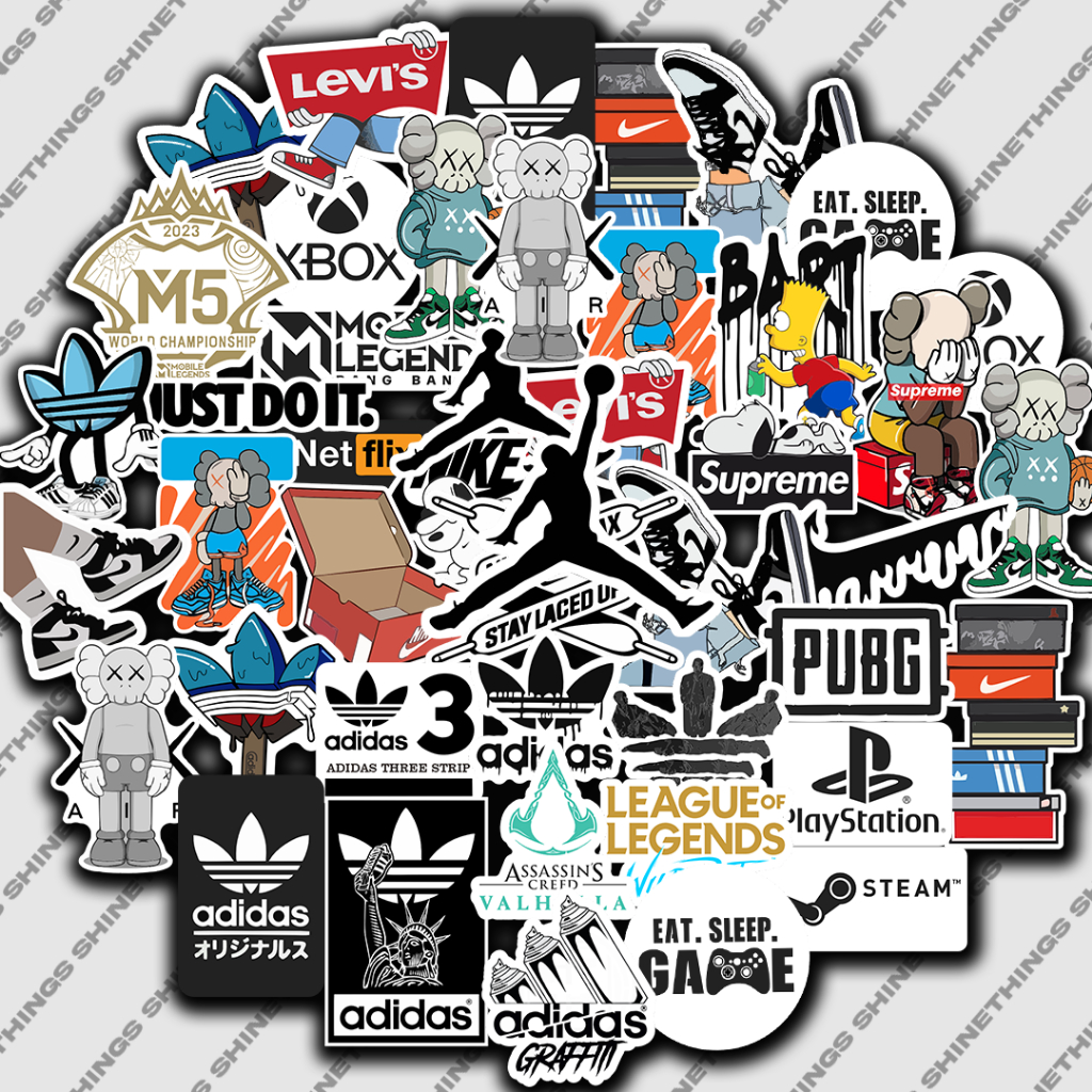 สติ๊กเกอร์ความงาม เคสแบรนด์ hypebeast hp || สติ๊กเกอร์ติดหมวกกันน็อค