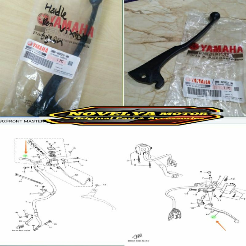 LEVER HANDLE BRAKE HANDLE FRONT CLUTCH R15 VVA V3 R15 V4 WR155 MT15 XABRE VISION R XSR BYSON VIXION 