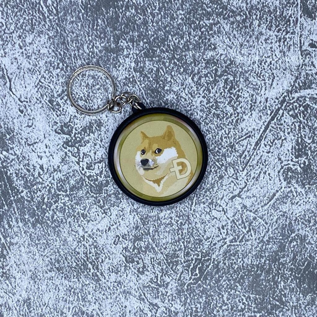 GANTUNGAN Crypto Keychain "Doge Coin" - พวงกุญแจ Crypto/พวงกุญแจ Crypto/พวงกุญแจเหรียญ Doge