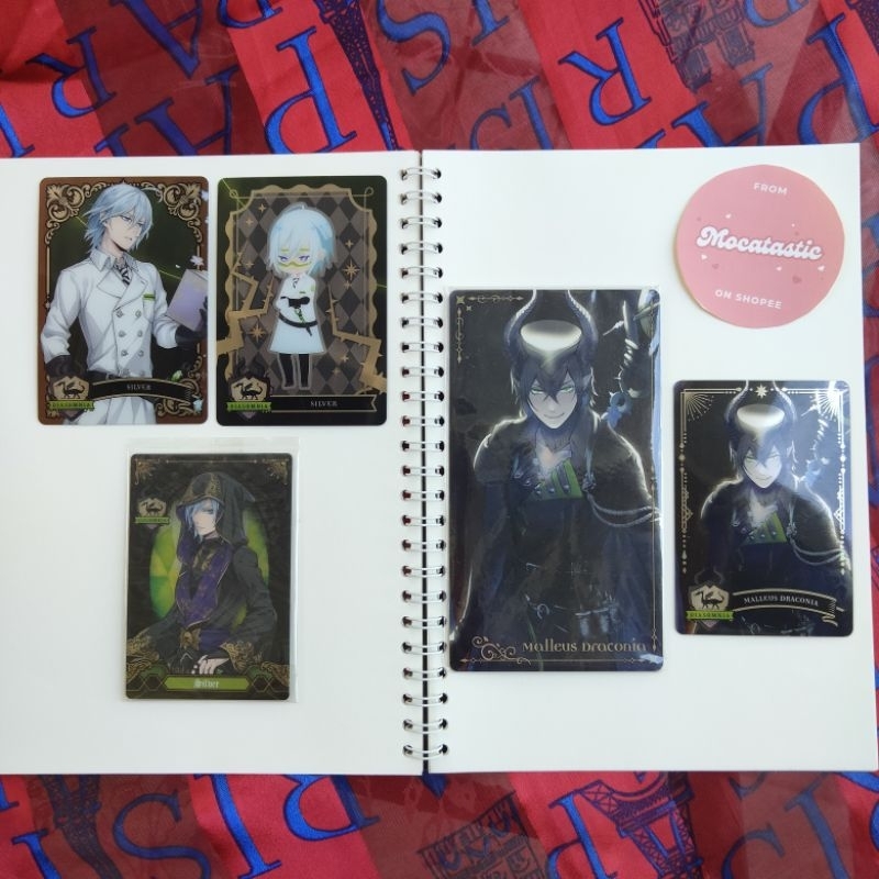 การ์ดโลหะ Twisted Wonderland & การ์ด Arcana (Malleus, สีเงิน)