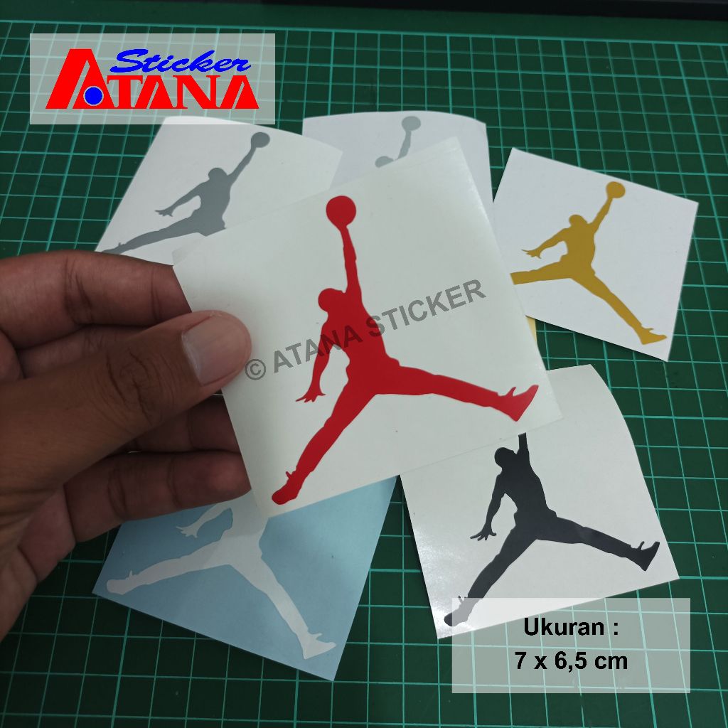 HP Michael Jordan ตัดสติกเกอร์โลโก้สัญลักษณ์ Jumpman Air Jordan Silhouette Nike Slam Dunk บาสเกตบอล NBA หมายเลข 23 Paris PSG Custom Decal สติกเกอร์ไวนิลอุปกรณ์เสริม Variations โทรศัพท์มือถือแล็ปท็อปหมวกกันน็อค Visor Striping Dashboard Mudguard ถังรถจักรยา