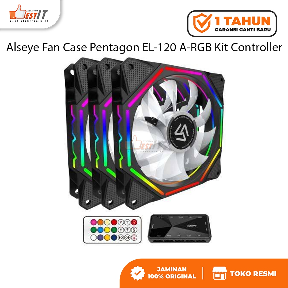Alseye Fan Casing PC คอมพิวเตอร์ Pentagon EL-120 A-RGB Kit Controller