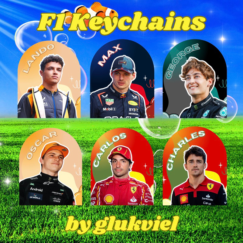 พวงกุญแจ GANTUNGAN F1 DRIVERS / FORMULA KEYCHAIN 1 / FORMULA ONE BAG CHARM