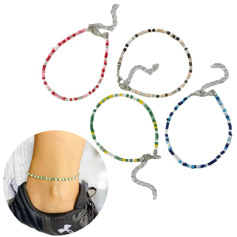 Murphy Bead Anklets กําไลข้อเท้าลูกปัดสีสันสดใส