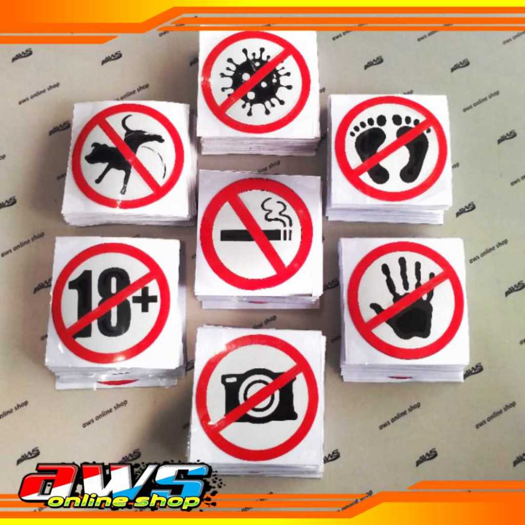 ป้ายตัดสติ๊กเกอร์ No วัสดุพรีเมี่ยม แมนตul nyala สะท้อนแสง