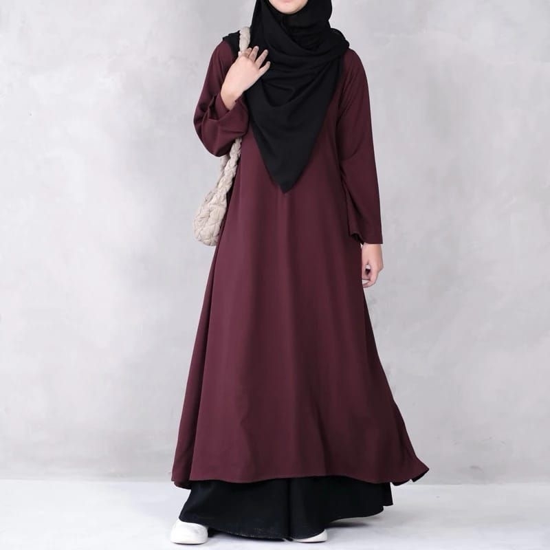 Noura dress / lesti abaya / gamis วัยรุ่นล่าสุด / viral เดรสธรรมดา เสื้อคลุมยาว ราคา ถูกที่สุด ดีลบีเคเค แกลเลอรีภาพที่ 4