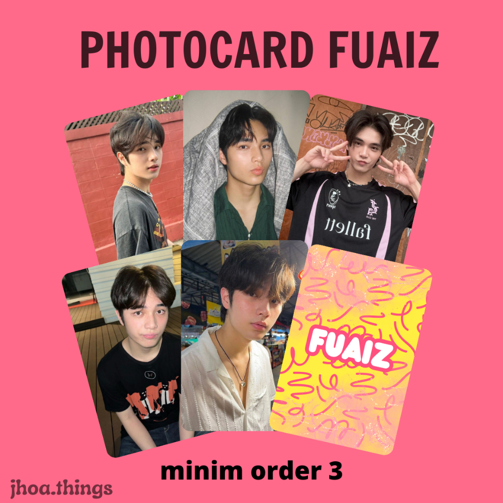 [UNOFFICIAL] PHOTOCARD FUAIZ THANAWAT นักแสดงไทย THE HIDDEN CHARACTER BOC BEONCLOUD