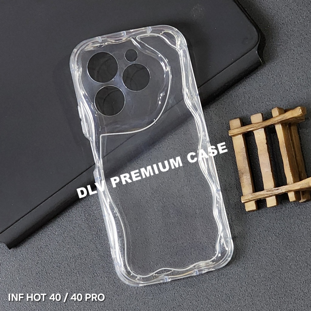 INFINIX HOT 40 INFINIX HOT 40 PRO CASE MELTING WAVY CLEAR CASE G01 INFINIX HOT 40 INFINIX HOT 40 PRO