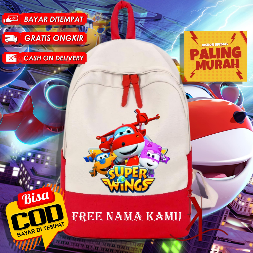 Super Wings Kids Bag / Super Wings Kids School Bag - Super Wings Cartoon Kids Bag