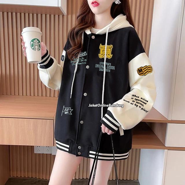 จัดส่งฟรี ORIGINAL VARSITY BASEBALL JACKET FULL EMBROIDERY / VARSITY JACKET สําหรับผู้ชายและผู้หญิง 