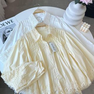 Elodie Blouse Atasan Blouse Brukat Couquette Bangkok | Kemeja Lengan Panjang | Shirt Bordir E.166