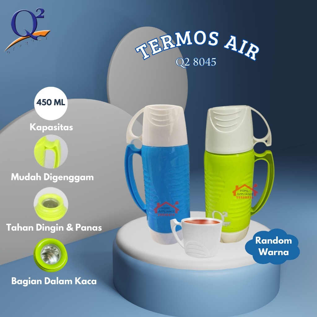 TERMOS Thermos / Thermos น้ําร้อน-น้ําเย็น 450 ML 0.45 L กระติกน้ําสูญญากาศ Q2 8045 / Q2-8045 BPA Fr