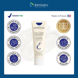 BALMGALERY  Embryolisse Lait Creme Concentre 30/75ml Miracle Cream 6 IN 1 Makeup Base Primer Pelembab Moisturizer Wajah Makeup Cleanser Remover Masker Suncare Cream After Shave Rekomendasi MUA dan Artist Hollywood