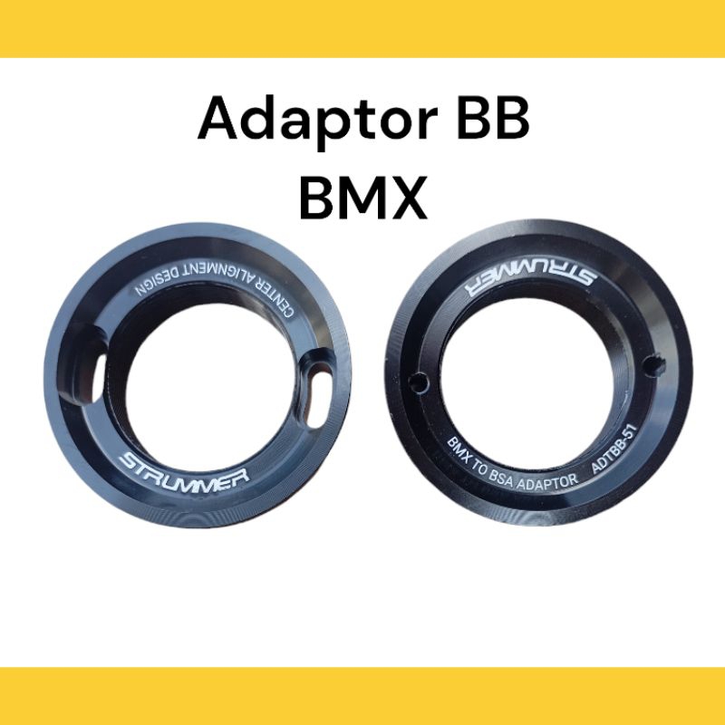 อะแดปเตอร์ Strummer BB bmx แพลทินัม CNC trbal สีเงิน