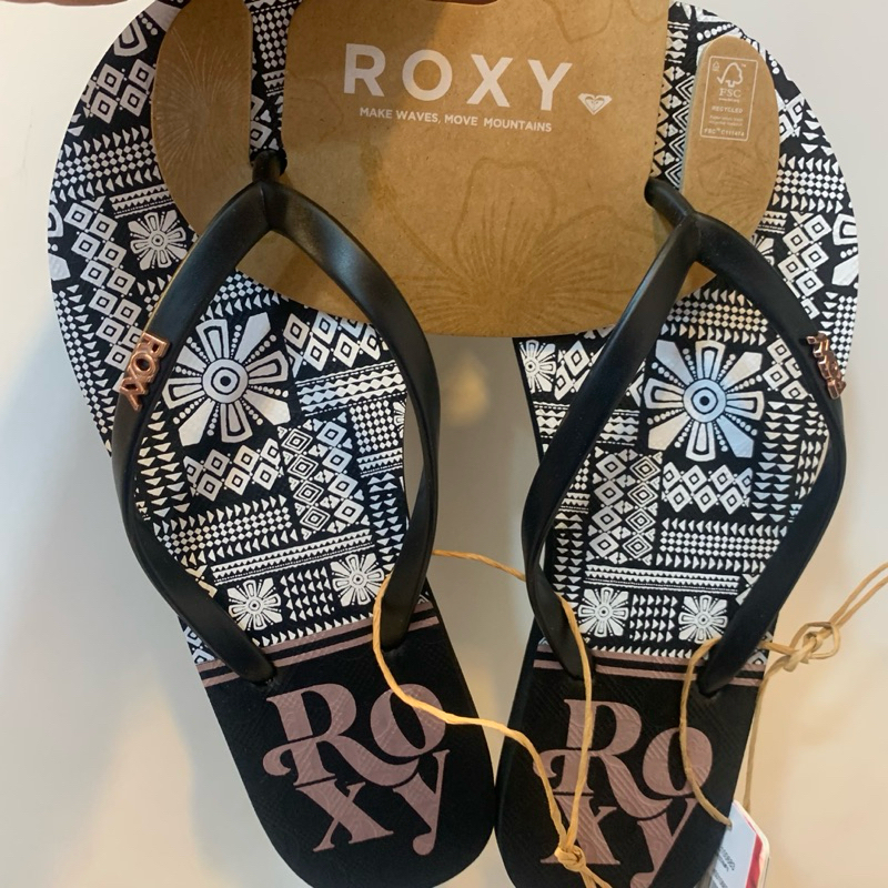 Roxy Original Viva Stamp II Awb รองเท้าแตะผู้หญิงใหม่