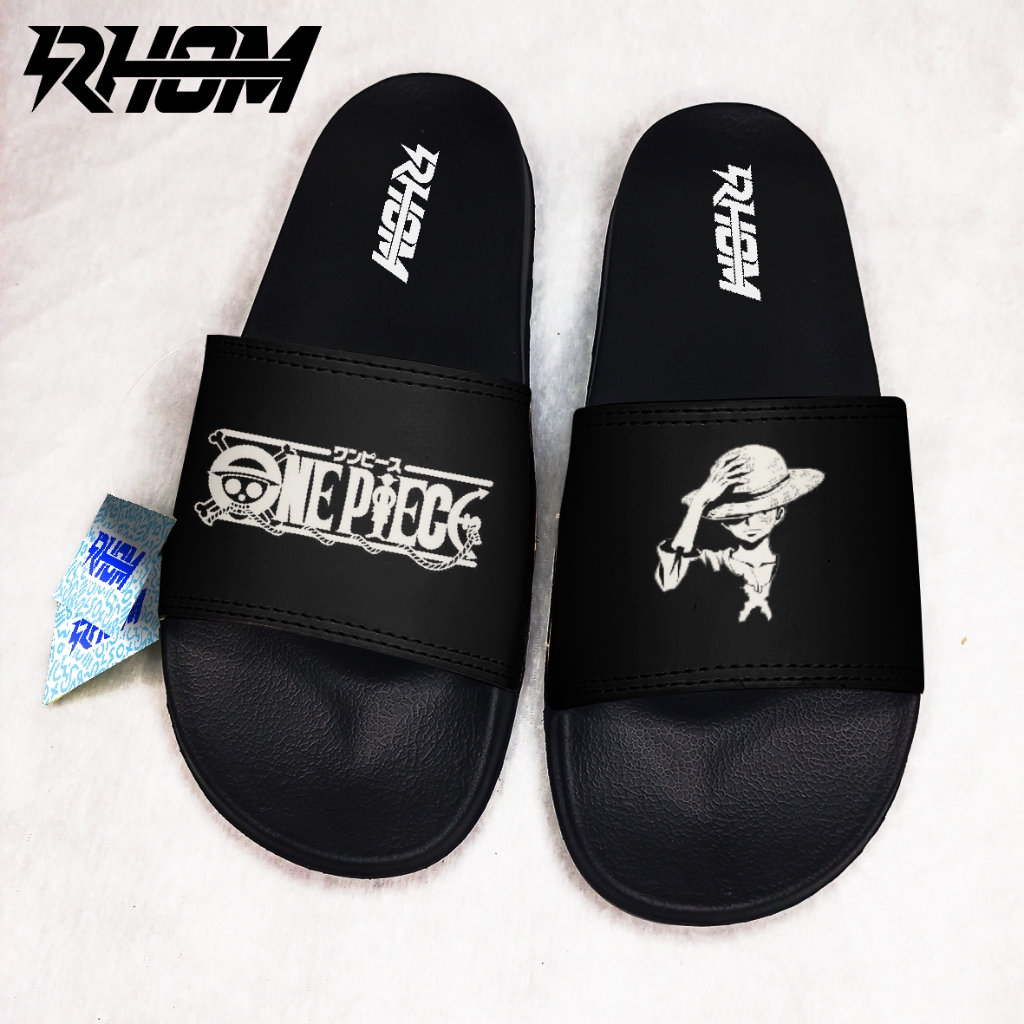 Slop sandals Slip on sandals / Slide slop รองเท้าแตะ Anime ONE PIECE viral ผู้ชายผู้หญิงขนาด 31 ถึง 