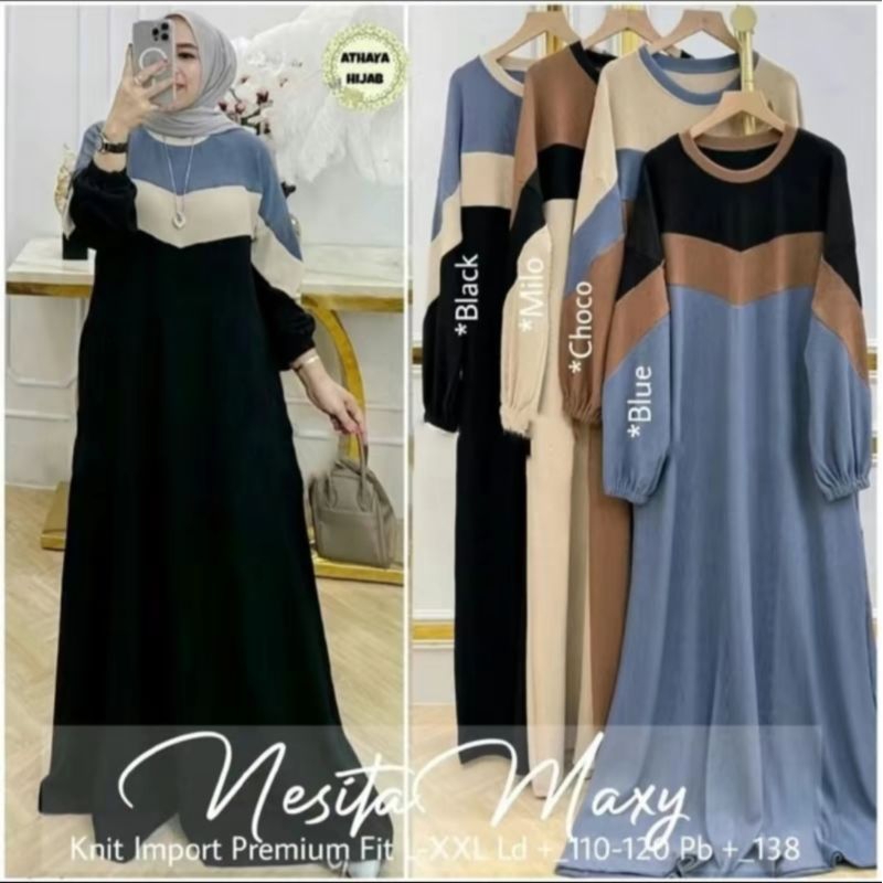 Gamis NESITA CRINKLE AIRFLOW LD 110//ผู้หญิง GAMIS พร้อม AORFLOW CRINKLE LAYER//Current KRINGKEL WOMENS GAMIS