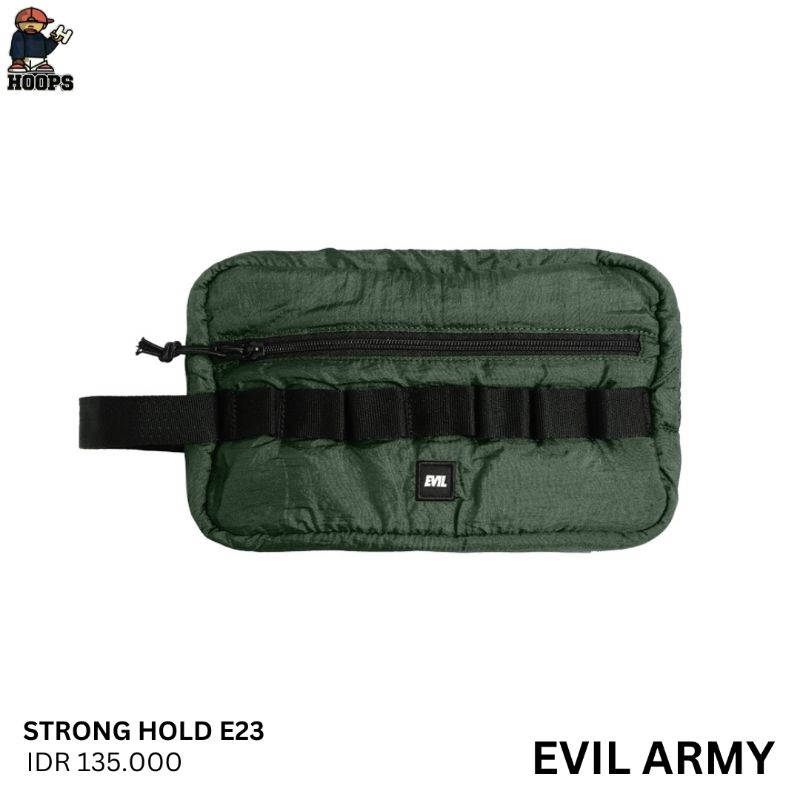 EVIL ARMY "STRONG I23 OLIVE" POUCH BAG/BAG HOOPS BANJARMASIN