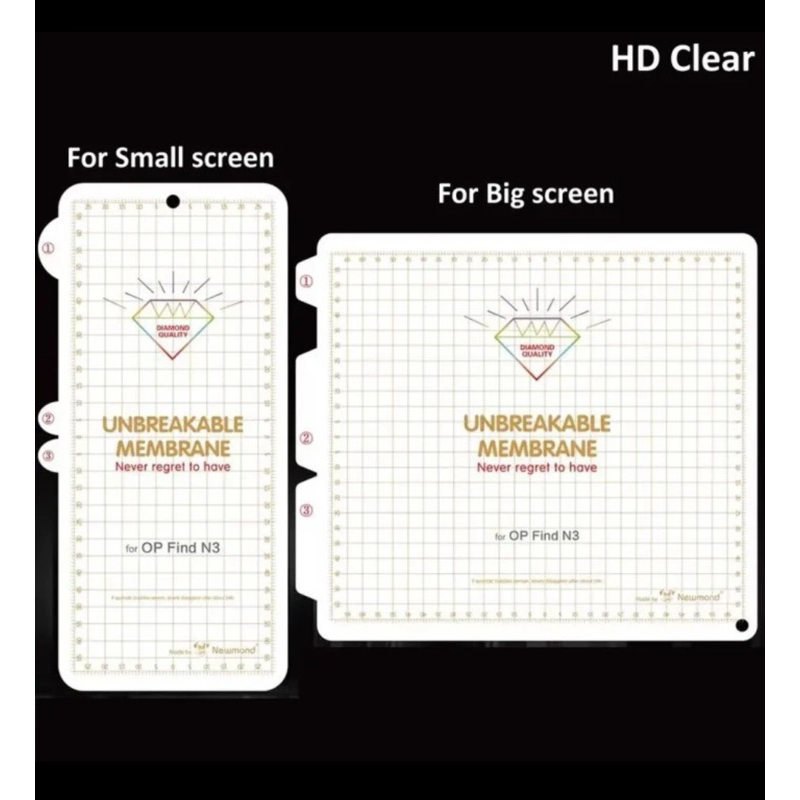 Hydrogel Find N3 Fold 2in1 ป้องกันรอยขีดข่วน ใส Find N3 Fold / Find N2