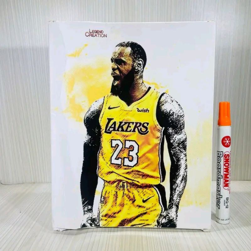 Lebron james lakers motion masterpiece series 1 ผู้เล่น NBA ทีมของฉัน เกี่ยวกับ 6 นิ้ว High full Art