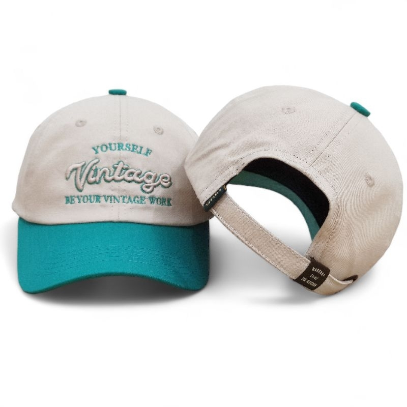 Men& 39;s Polocap/เบสบอล Distro หมวกสไตล์วินเทจ