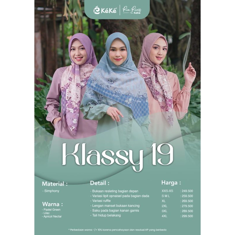 Keke Adult Gamis ~ Ricis Klassy 19 ~