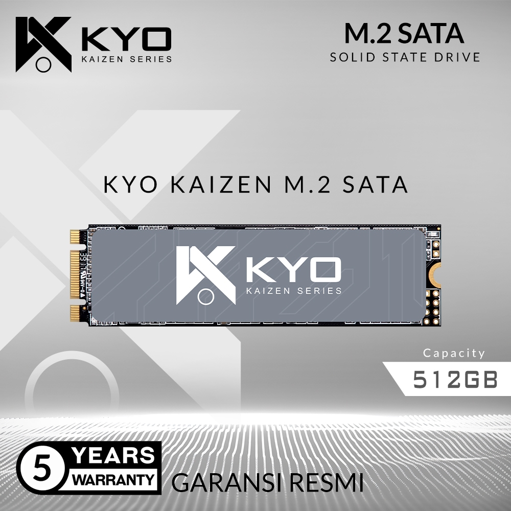 SSD M2 SATA / M.2 SATA / M2SATA 512GB KAIZEN อย่างเป็นทางการ (รับประกัน 5 ปี)