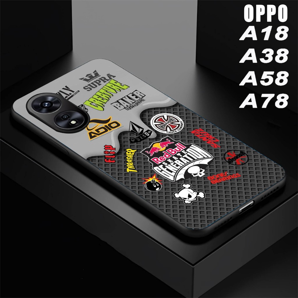 เคส HP Glossy Hardcase, OPPO A18 / A38 / A58 / A78, - Silicone - เคสเคลือบเงา - - - ล่าสุด - เคสหรู 